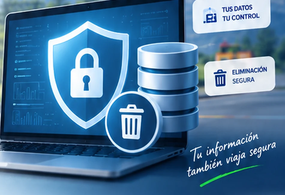Ilustración de eliminación segura de datos